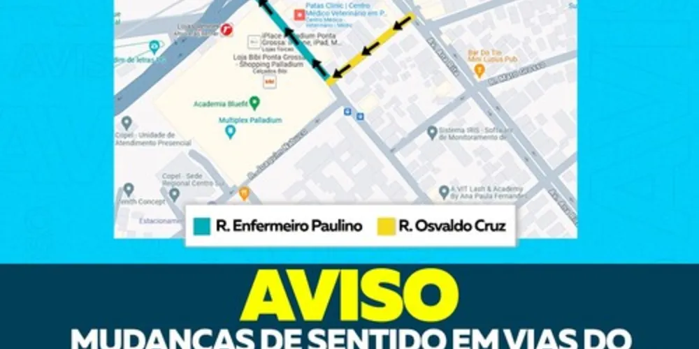 As adequações da sinalização serão realizadas durante toda a segunda-feira (04)