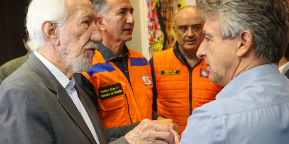 Vice Governador Darci Piana acompanha Ministro da Integração e Desenvolvimento Regional, Waldez Góes
Gilson Abreu/Aen