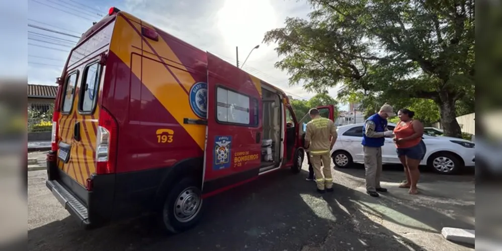 Equipes do Corpo de Bombeiros foram acionadas para a ocorrência