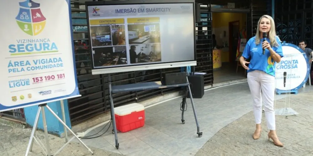 Secretária Tânia Sviercoski detalha expansão do programa Vizinhança Segura para a região central