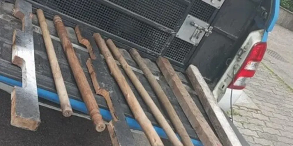 Materiais apreendidos após ação da PM do Rio de Janeiro antes do clássico entre Flamengo x Vasco