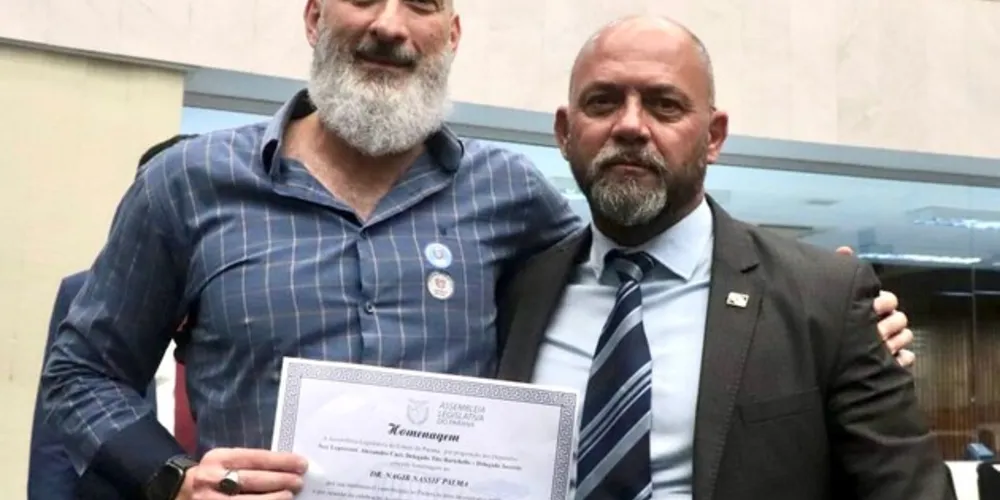 Homenagem foi entregue em sessão solene na Alep