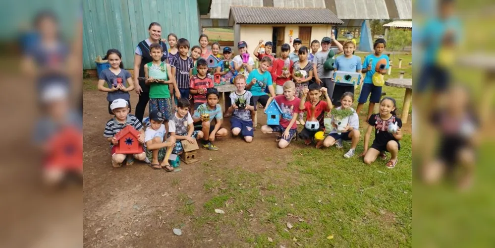 Os trabalhos envolveram os alunos e seus familiares na revitalização e nos cuidados dos espaços da escola