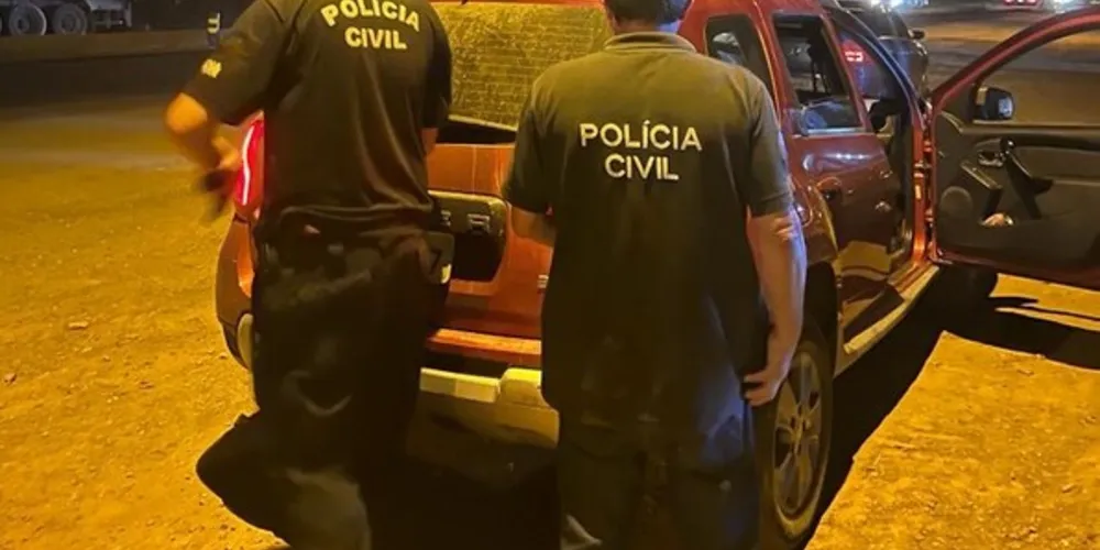 A equipe da Polícia Civil de Teixeira Soares cumpriu o mandado de prisão em Ponta Grossa após diligências realizadas no município