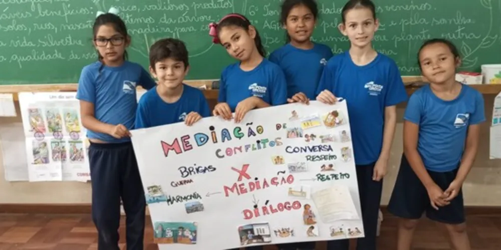 As atividades tiveram os alunos como protagonistas em todos os sentidos, desde a confecção de trabalhos até a realização de dinâmicas