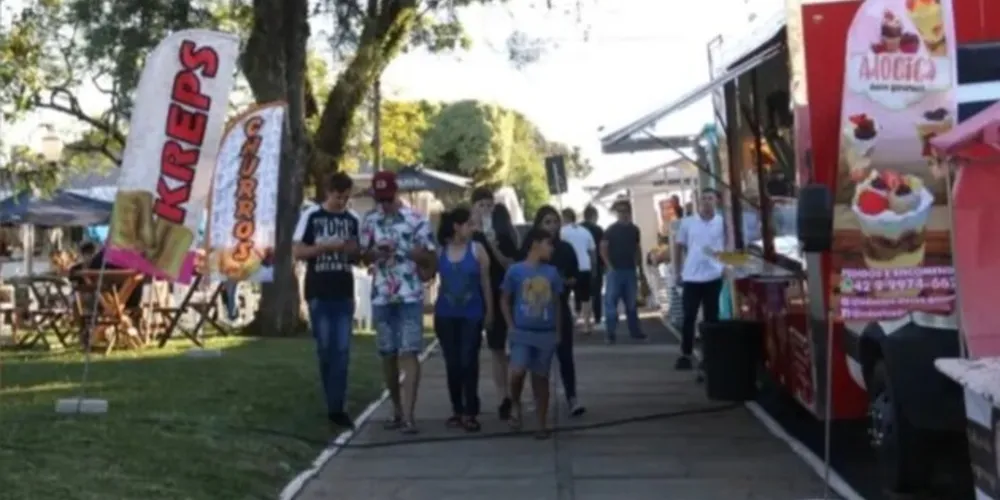 A Feira Gastronômica acontece das 15 às 21 horas e é uma promoção da prefeitura de Ponta Grossa
