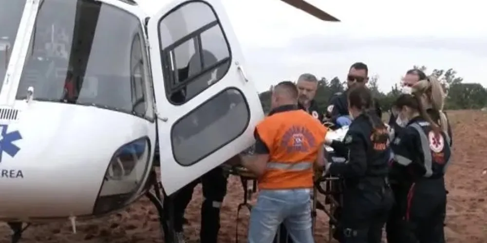 Vítima foi levada para a Santa Casa de Maringá