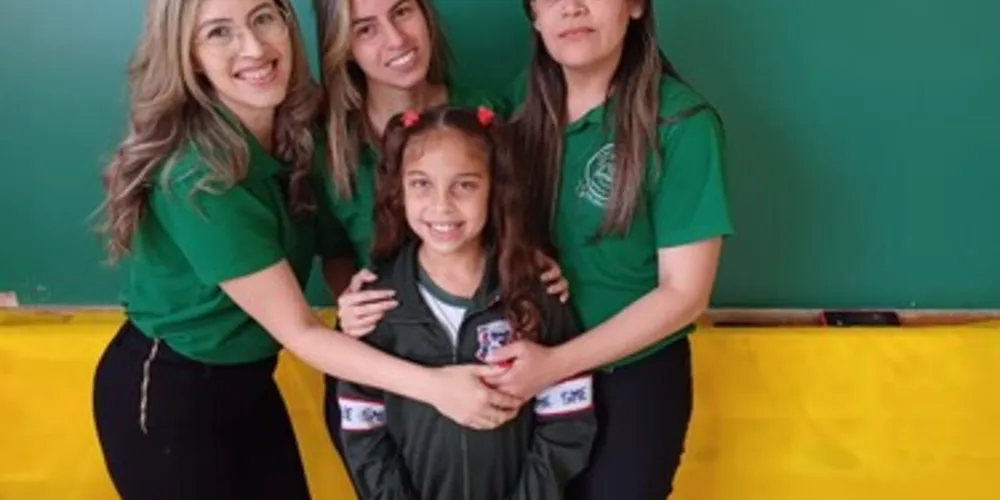 Cecília Vithória Alves Drides, da professora Daiane de Oliveira da Silva, aluna do 2º ano da Escola Rural Municipal Eurides Martins