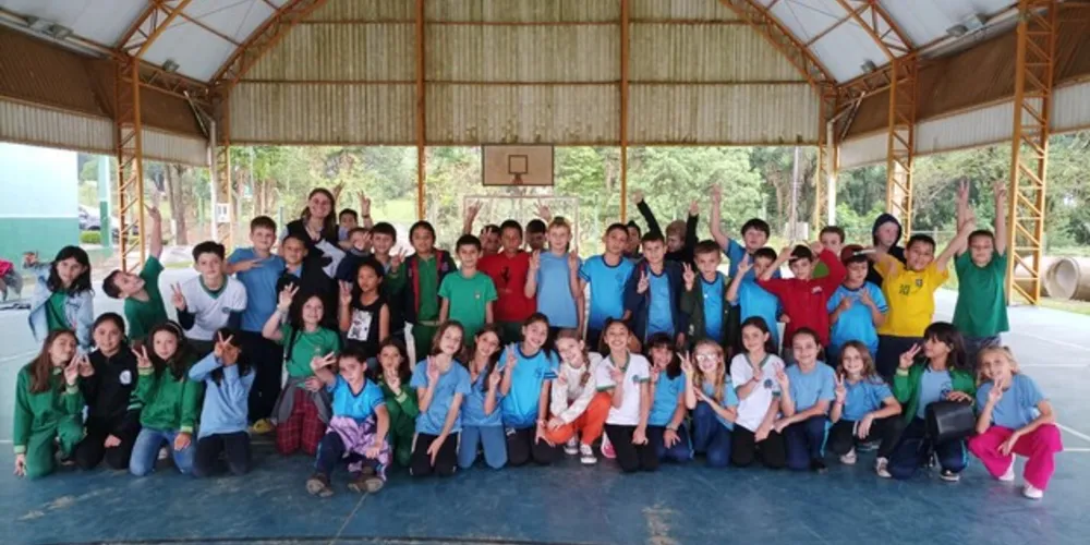 O encontro foi muito aguardado pelos alunos, que estavam ansiosos para conhecer os colegas