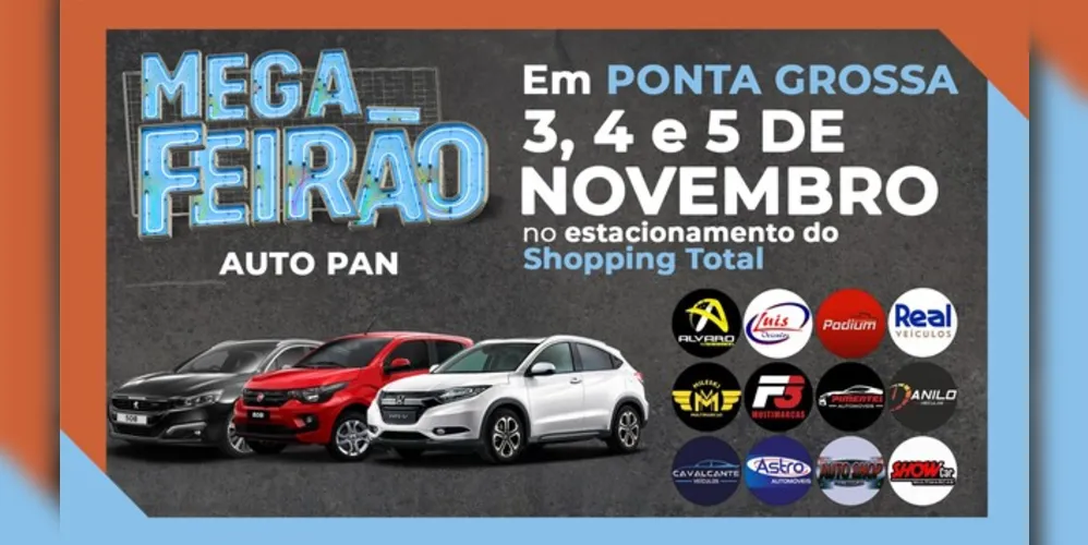 Evento acontece neste fim de semana no estacionamento do Shopping Total