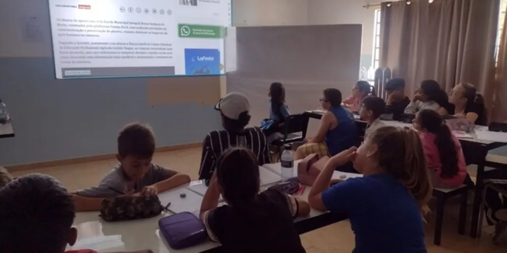 Os trabalhos envolveram projetos da escola e contaram com amplo auxílio da Vamos Ler - Geração Digital