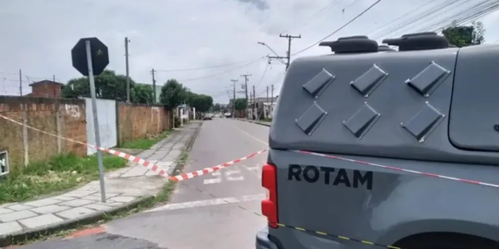 Troca de tiros teria sido registrada na rua Joaquina Maria de Souza, na Planta Guarituba Pequena