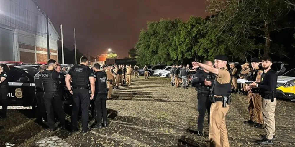 Mais de 100 oficiais estão nas ruas em nove municípios