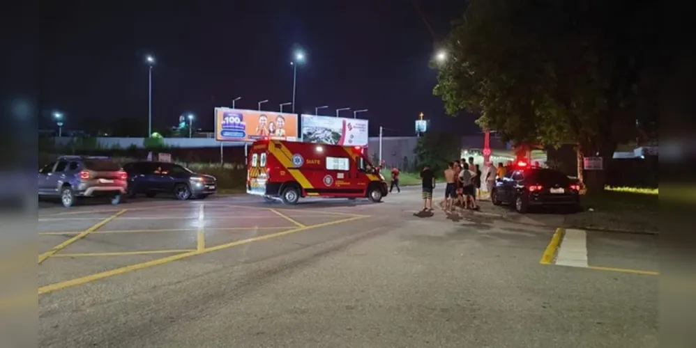 Acidente deixou ciclista ferido no Bairro Alto