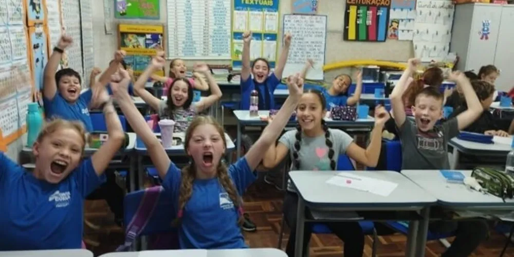 As atividades envolveram toda a escola, que auxiliou na preparação da turma do quinto ano