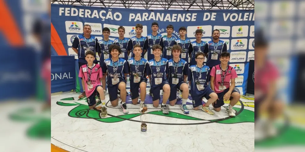 A Associação de Voleibol Vila Velha (AVV) conquistou a medalha de bronze no Campeonato Paranaense Sub-15 Masculino