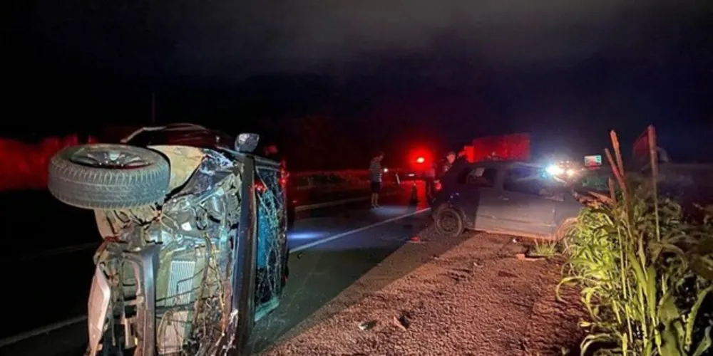 Caminhonete que o cantor estava capotou