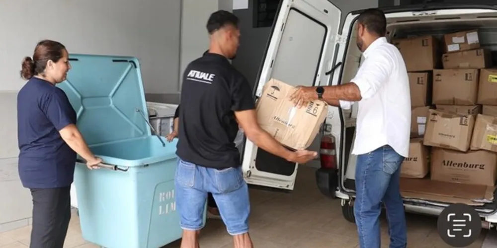 Kit foi feito com o apoio de empresários da região