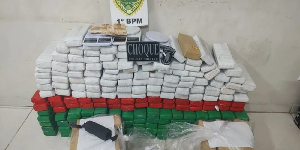 Entorpecente foi apreendido nesta terça-feira em Ponta Grossa