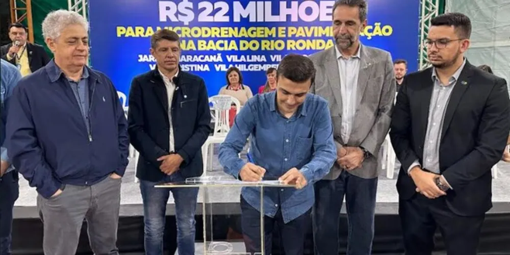 Anúncio da obra do Rio Ronda foi realizado mês passado pelas lideranças políticas