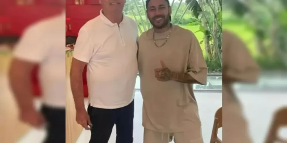 Neymar apoiou o ex-presidente nas eleições presidenciais de 2022