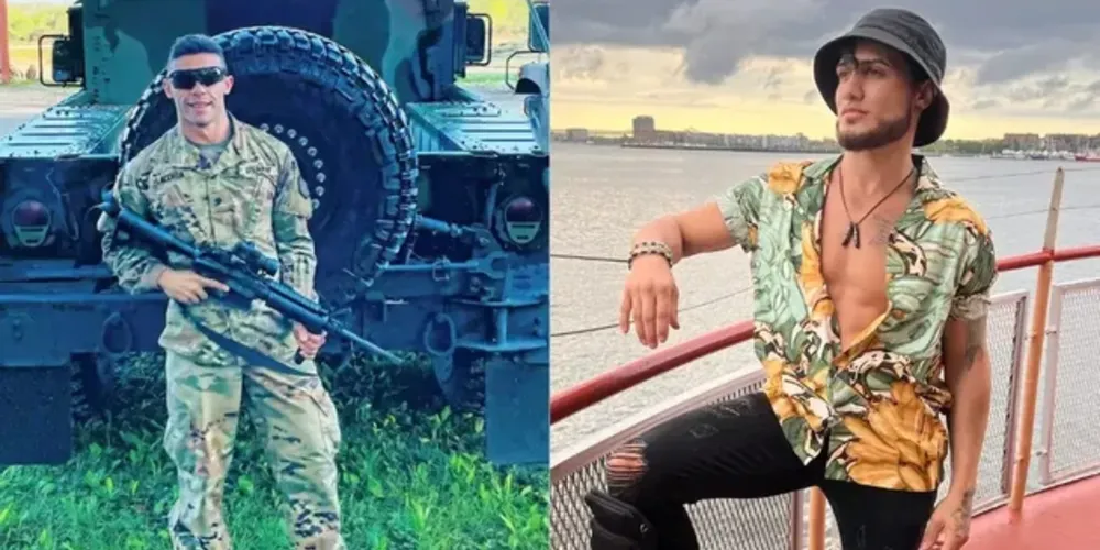 O brasileiro Túlio Lacerda (à esquerda) e o amigo Jason Aguirre (à direita) foram encontrados mortos em um cruzeiro nos EUA