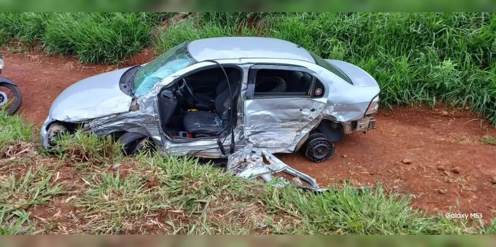 Acidente aconteceu na manhã desta sexta-feira (13), em Curiúva