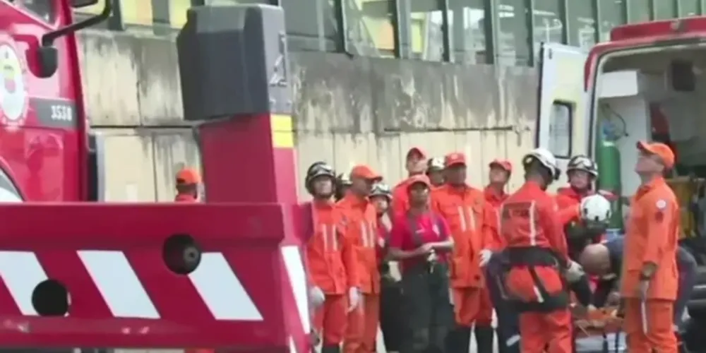 O Corpo de Bombeiros informou que o trânsito na região será liberado