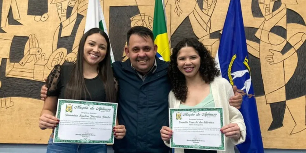 Capoeiristas são homenageadas pelo Vereador professor Careca