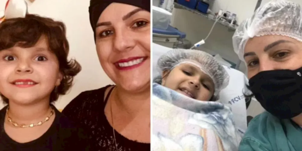 Viviane e Sophia vencem o câncer simultaneamente