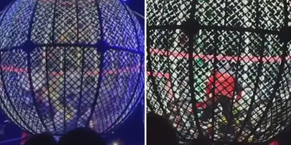 Acidente em globo da morte deixa pilotos feridos em Goiás