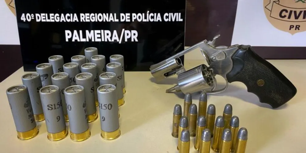 Armas e munições foram encontradas na casa do suspeito