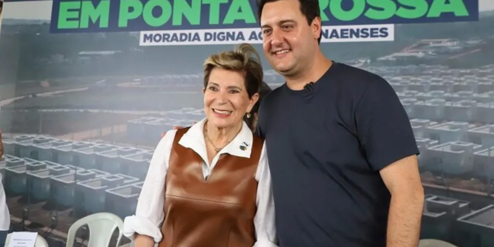 Prefeita e governador estiveram juntos em Curitiba nesta quinta