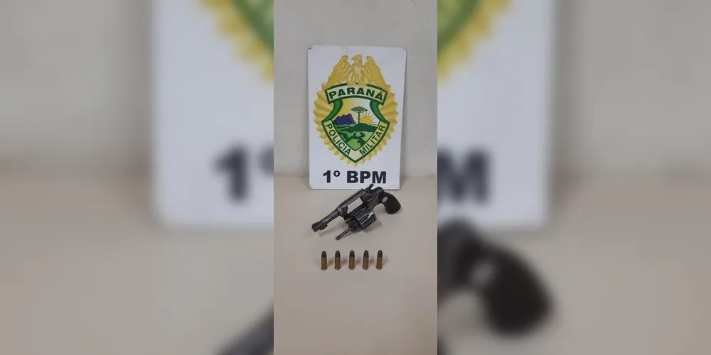 Homem foi preso com revólver calibre 32