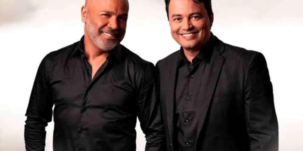 O show nacional, às 22h, será da dupla Rick e Renner