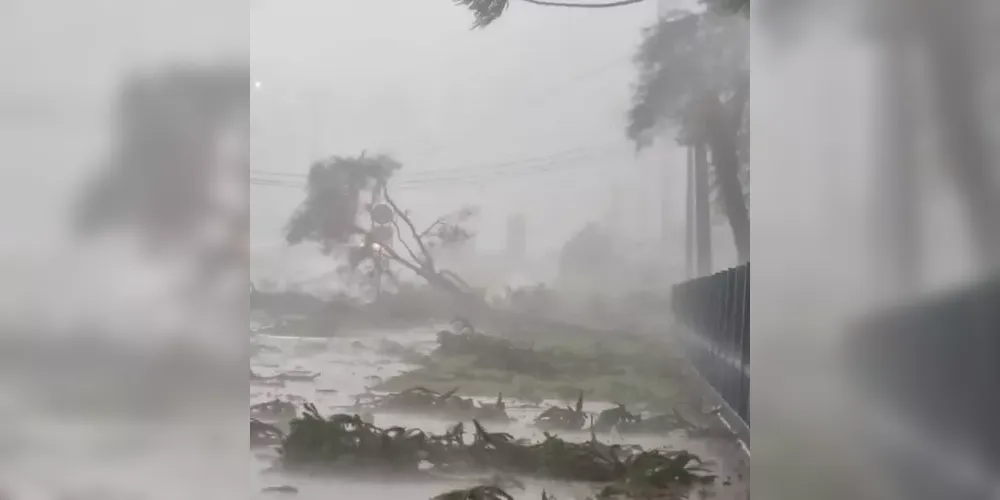 Temporal deixou estragos nos primeiros dias de outubro no Paraná