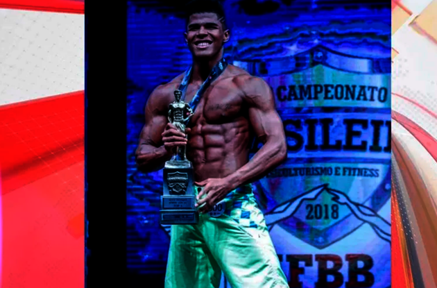 Eustácio foi campeão nacional na categoria Men’s Physique Júnior, em 2018