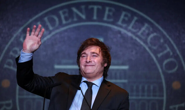 MIllei foi eleito presidente da Argentina