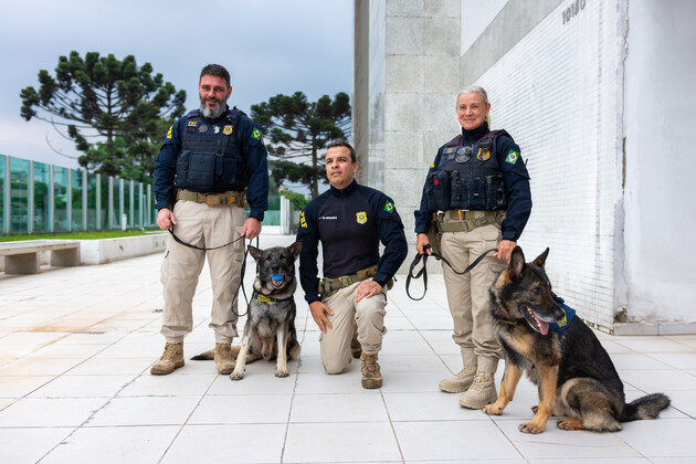 Echo e Chuck ingressaram na polícia em 2016 e 2017, respectivamente