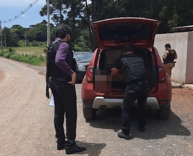 As Polícias Civil e Militar de Teixeira Soares, nos Campos Gerais, prenderam em flagrante um homem acusado de homicídio