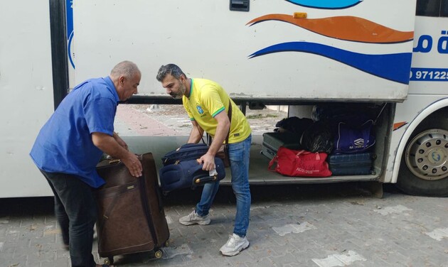 Brasileiros chegaram neste sábado (14) à cidade de Khan Younes, no sul da Faixa de Gaza