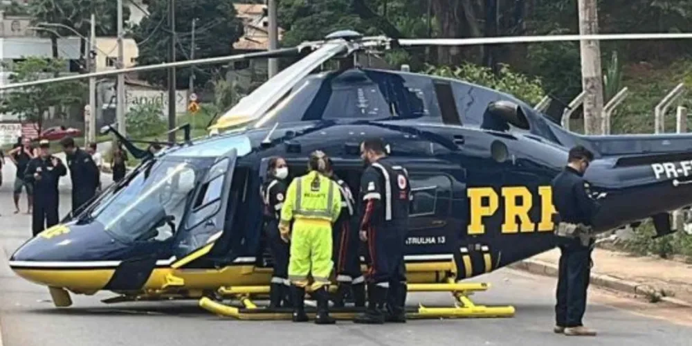 Moradores ficaram feridos com o acidente.