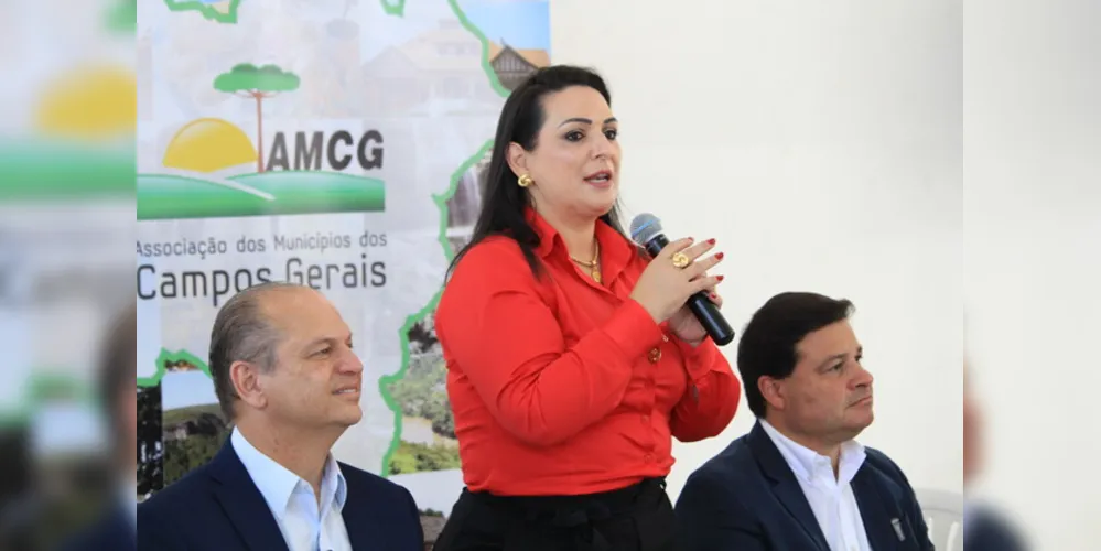 Presidente da AMCG, Elisangela Pedroso, liderou a reunião