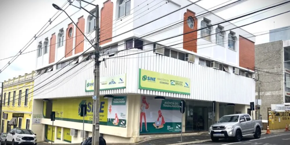 Agência do Trabalhador fica no Centro de Ponta Grossa