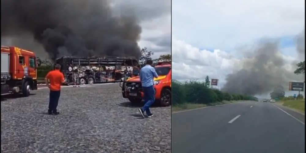 Veículo ficou totalmente destruído