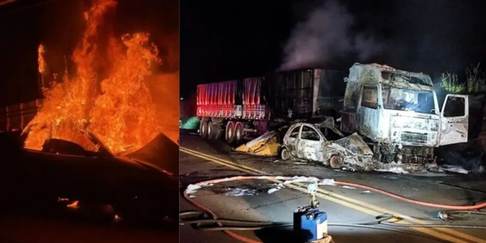 Imagens revelam gravidade do acidente.