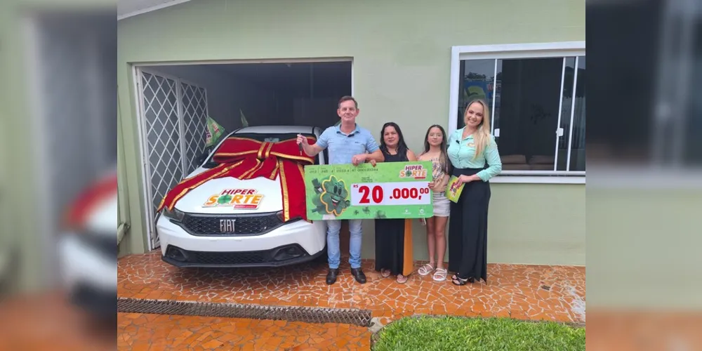 Marcio Just levou para casa um Fiat Argo, zero km, e mais R$ 20 mil