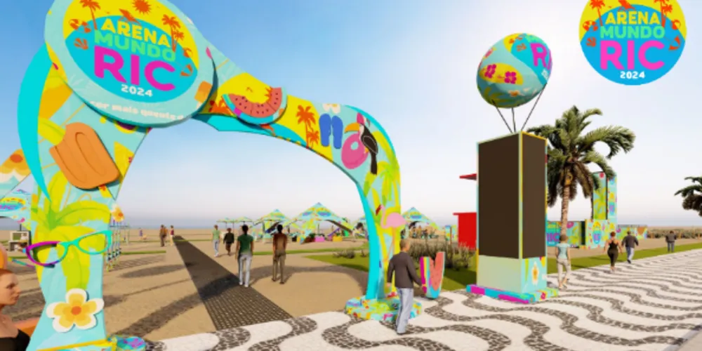 Arena Mundo Ric Sicredi em Caiobá: diversão e entretenimento, em frente ao Sesc, com atividades recreativas e náuticas para os veranistas