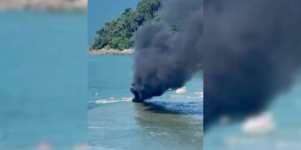 Imagens impressionam pela quantidade de fumaça.