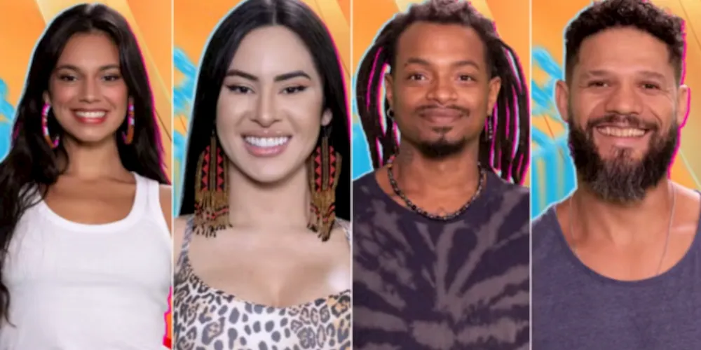 Alane, Isabelle, Luigi e Junhinho formam o sexto Paredão do 'BBB 24'